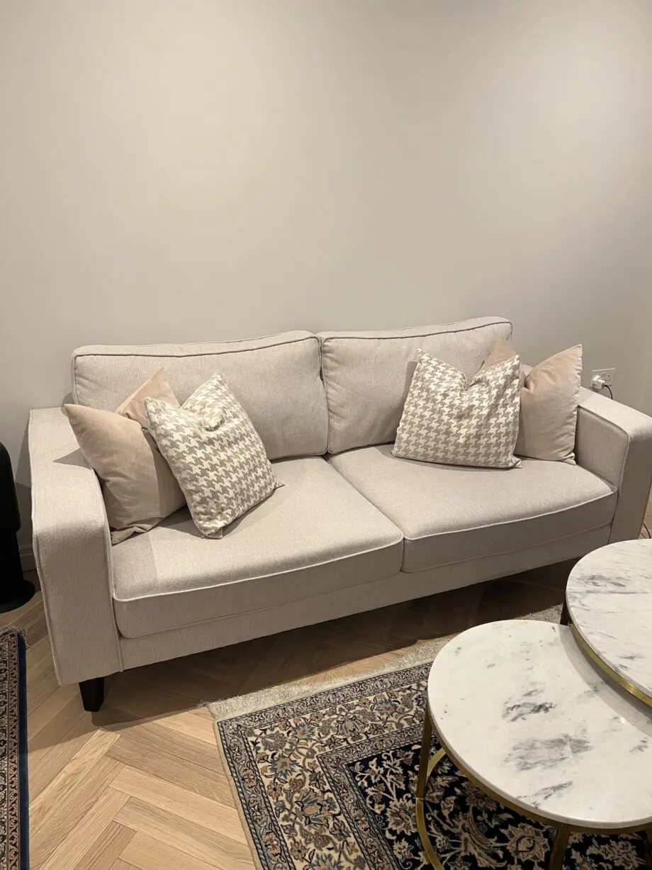 Sofa 3 seater light beige