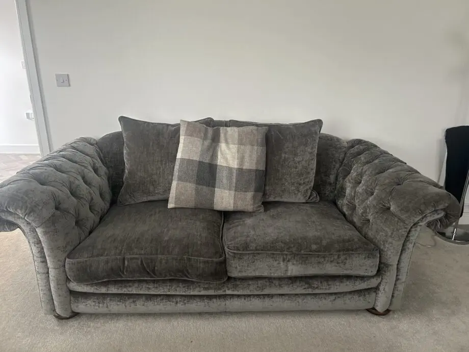 Grey DFS Country living 3 peice sofa