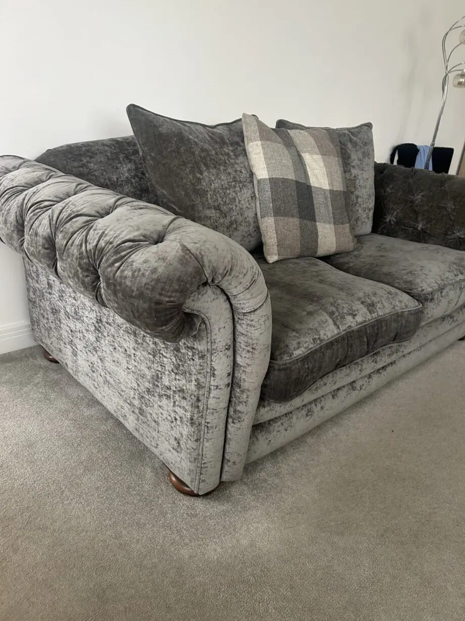 Grey DFS Country living 3 peice sofa