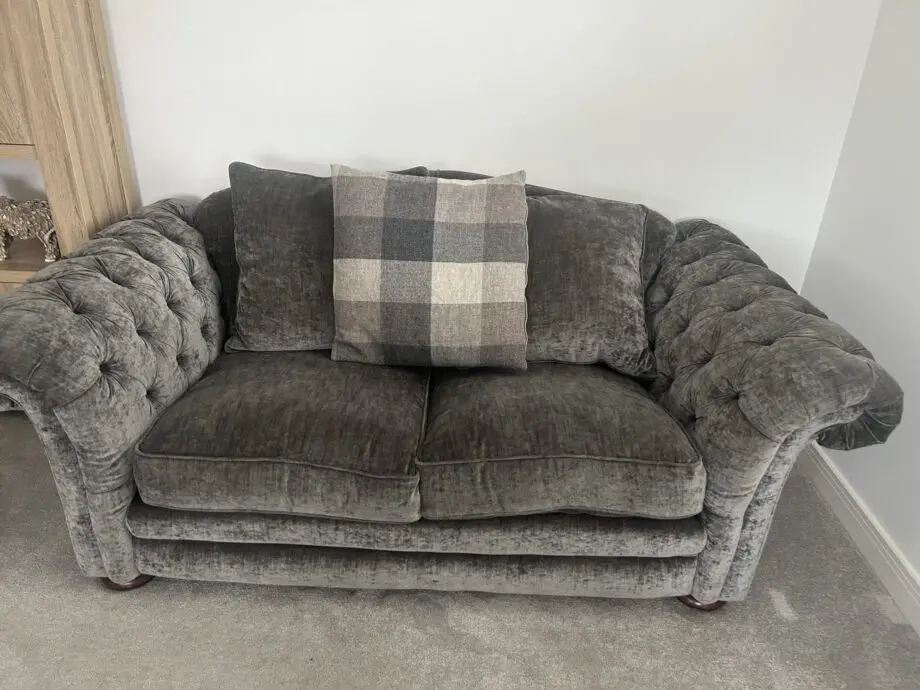 Grey DFS Country living 3 peice sofa