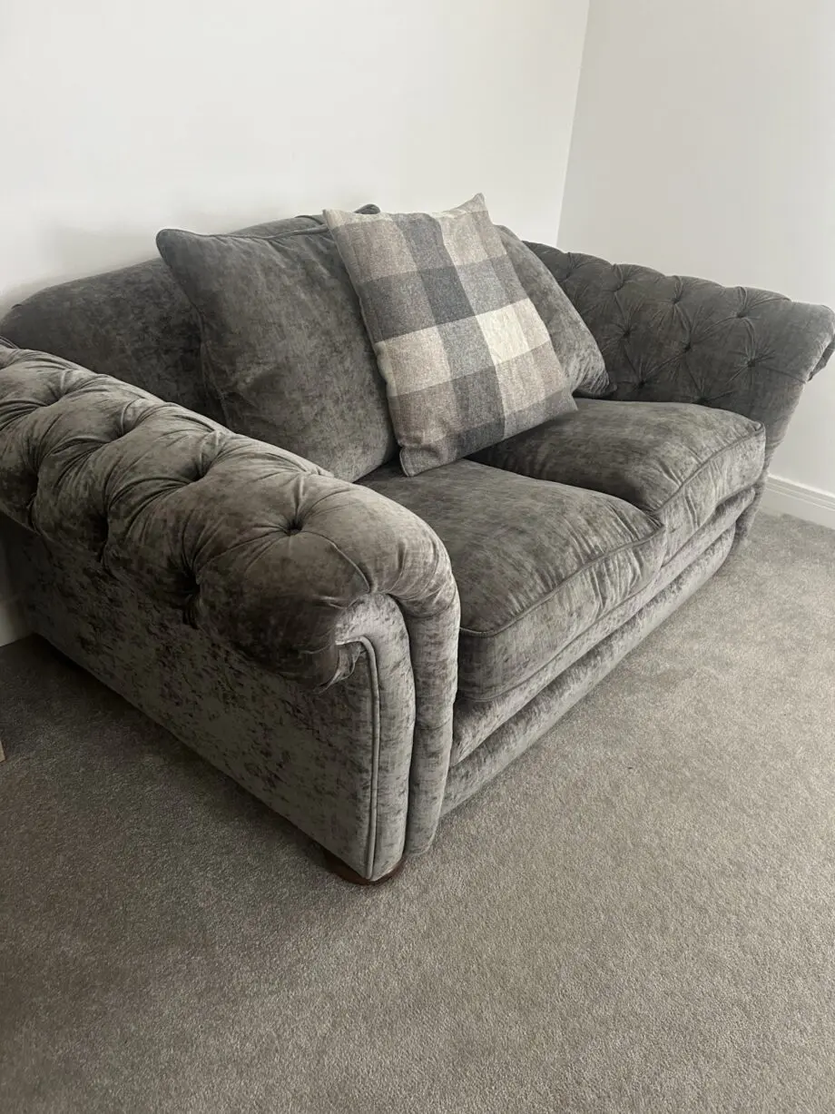 Grey DFS Country living 3 peice sofa