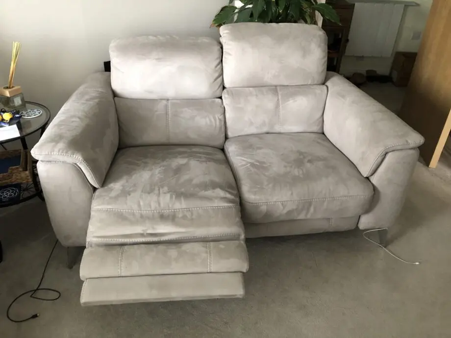 Sofology - recliner 2 seater sofa and chair all seats recline/soft grey suedette