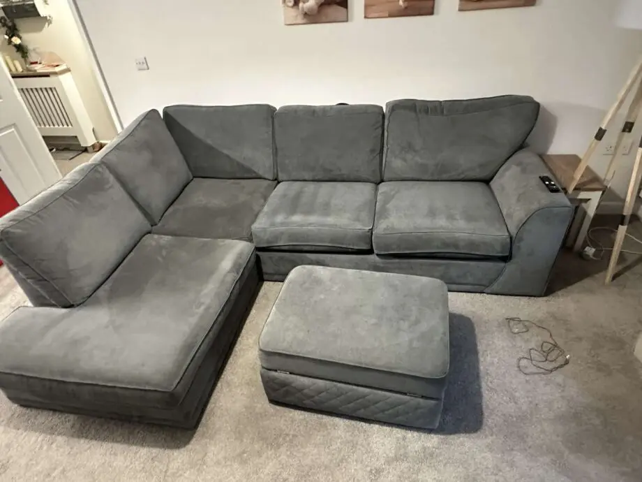 DFS ORKA Grey Corner Sofa