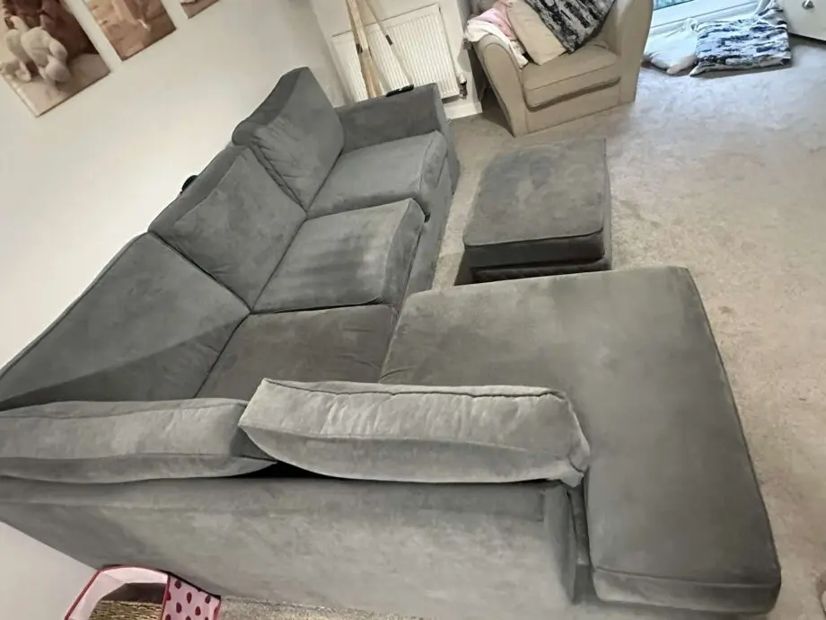 DFS ORKA Grey Corner Sofa