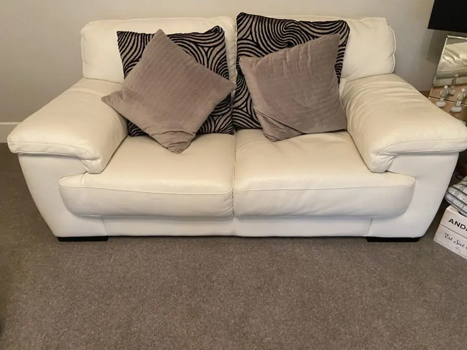 Italian Violino leather sofa set