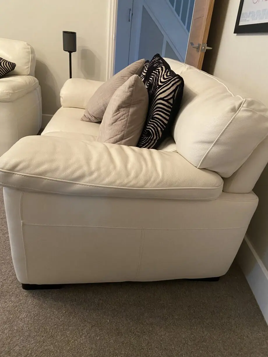 Italian Violino leather sofa set