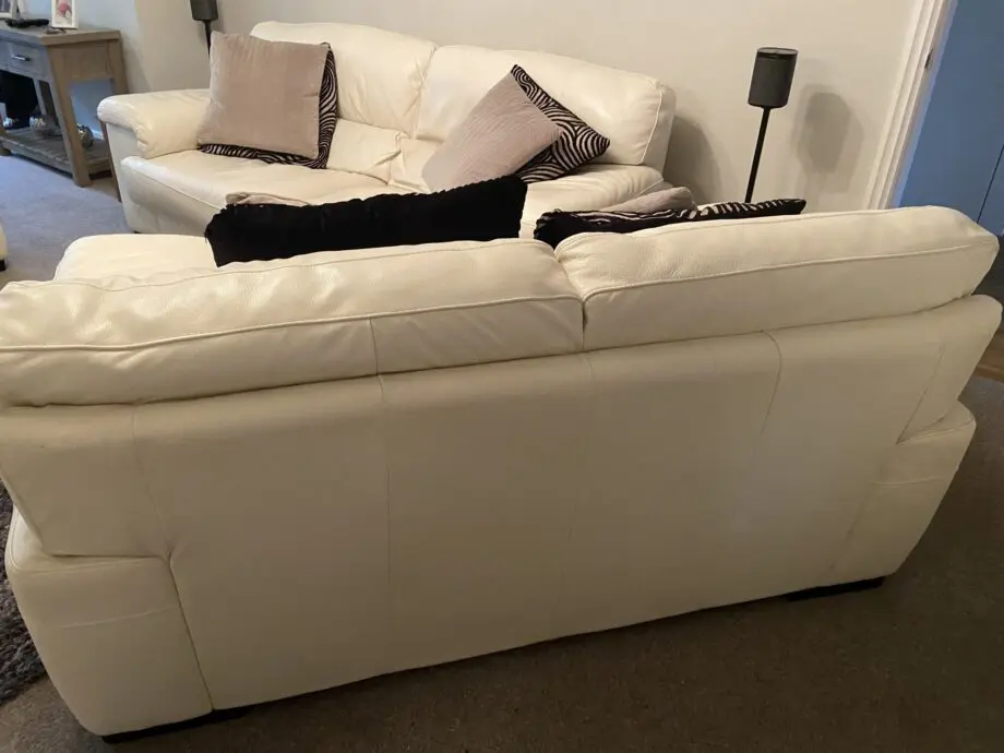 Italian Violino leather sofa set