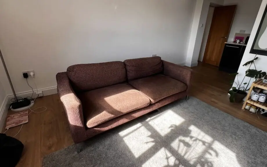 3 SEATER BROWN SOFA