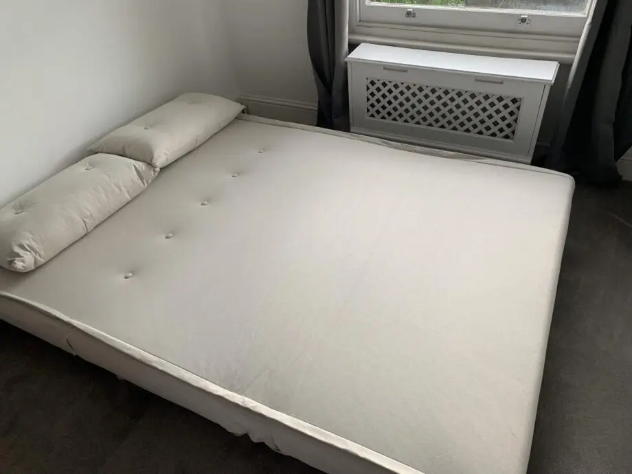 Unused Laura James Double Sofa Bed in Oatmeal
