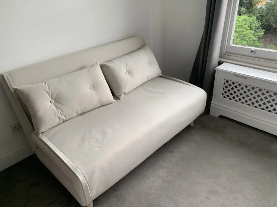 Unused Laura James Double Sofa Bed in Oatmeal