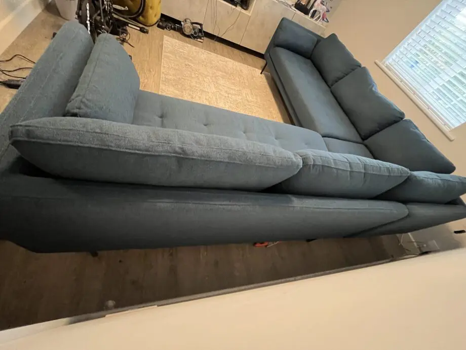 Made.com Harlow Corner Sofa, Orleans Blue