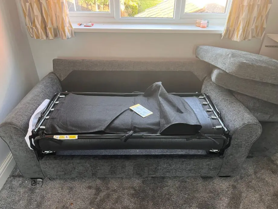 Tammy 2 Seater Fabric Sofa bed - Charcoal