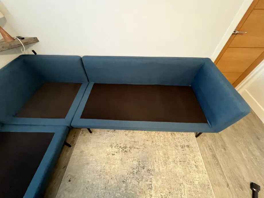 Made.com Harlow Corner Sofa, Orleans Blue