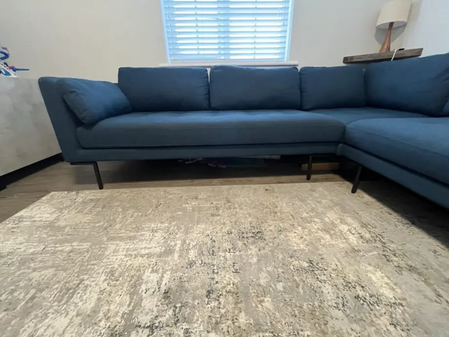 Made.com Harlow Corner Sofa, Orleans Blue