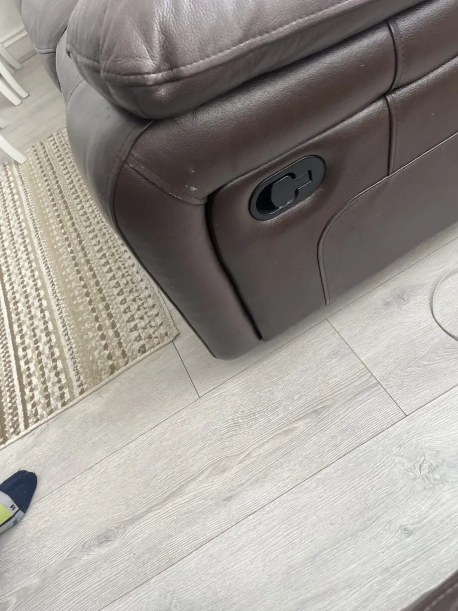 Brown leather reclining sofas