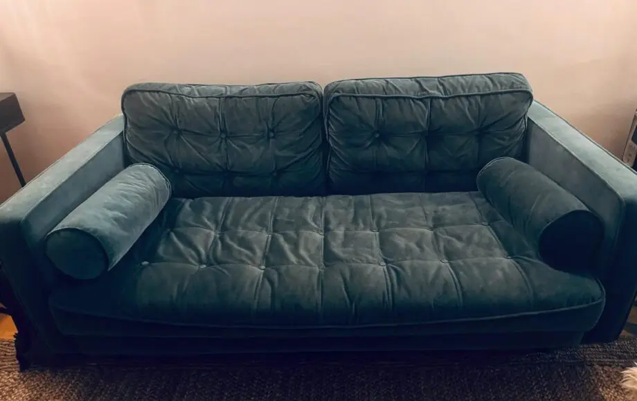 Sofas and Stuff Green Velvet 2.5 seater Sofa