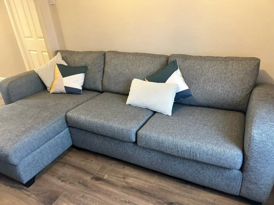 DFS Grey Layla Left Hand Corner Sofa with Storage