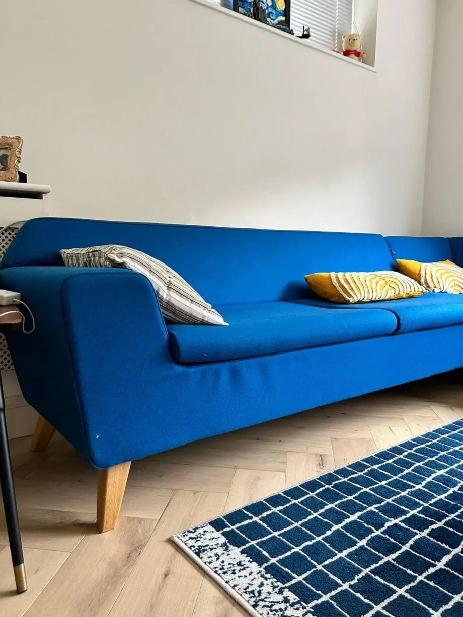 Blue Corner Sofa