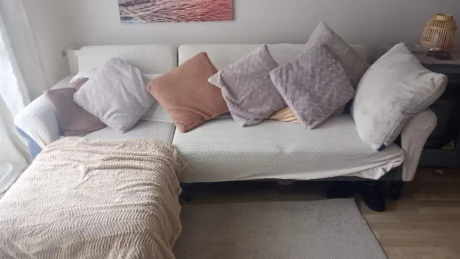Grey corner sofa