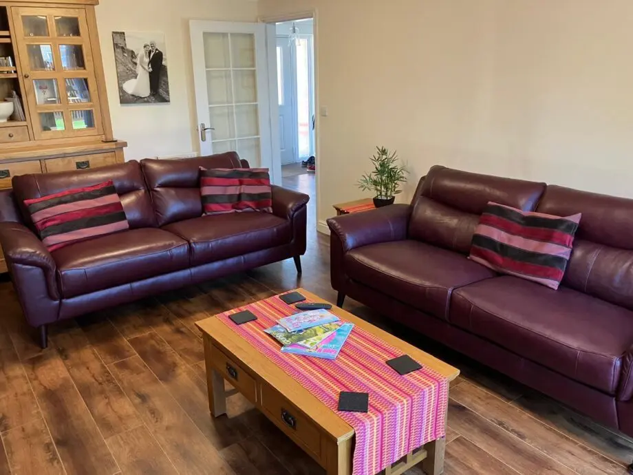 X2 leather sofas