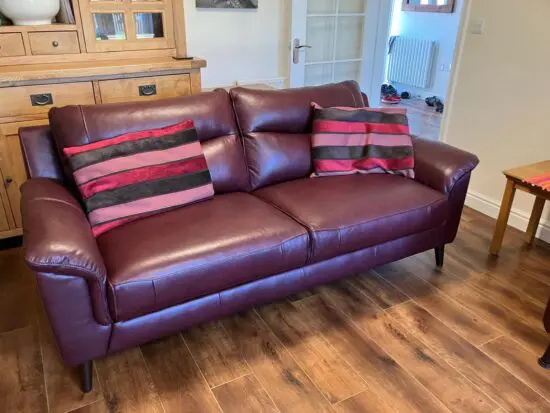 X2 leather sofas