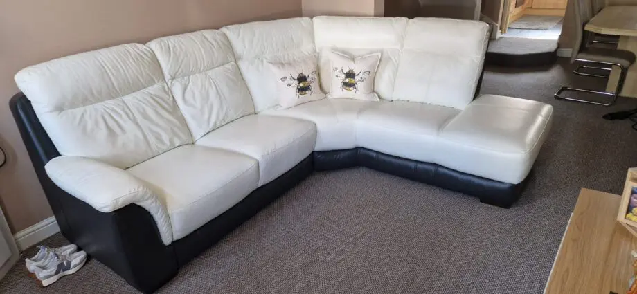 White Corner Sofa DFS