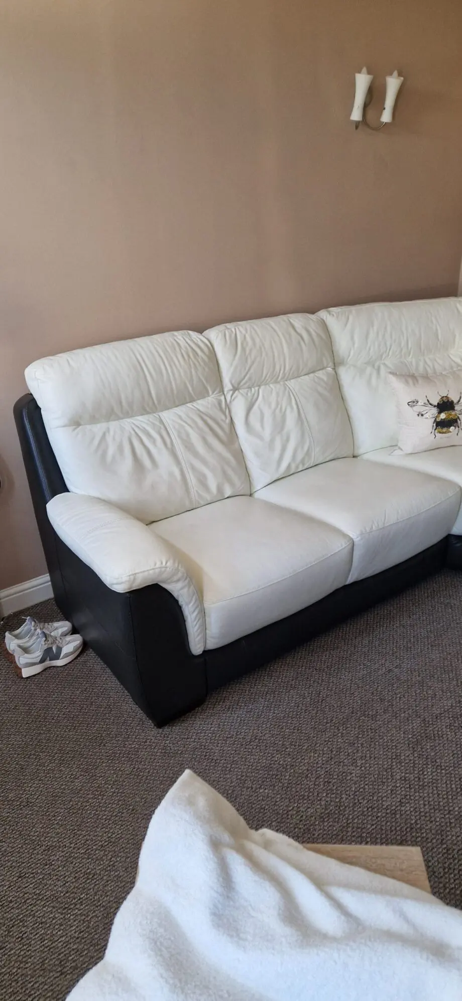 White Corner Sofa DFS