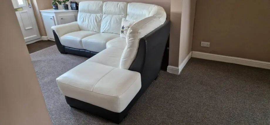 White Corner Sofa DFS