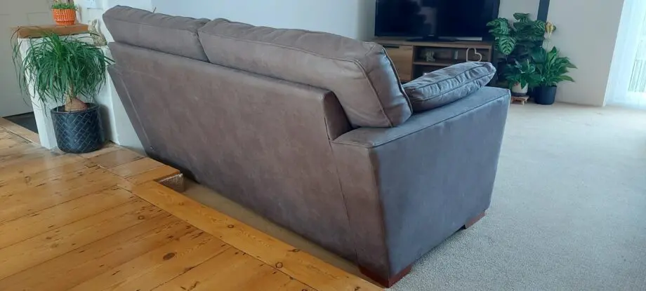Next Stamford 2 seater sofa x 2 .Monza faux leather in peppercorn