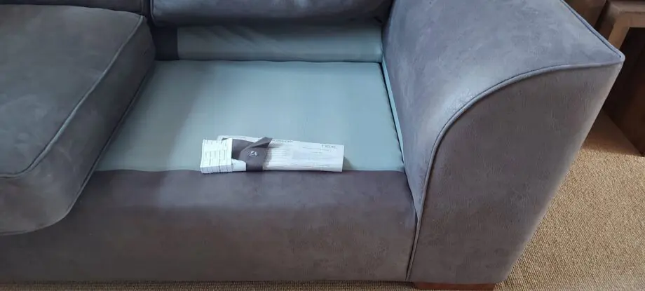 Next Stamford 2 seater sofa x 2 .Monza faux leather in peppercorn