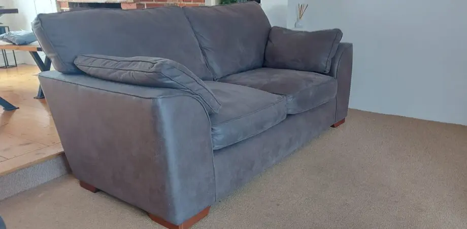 Next Stamford 2 seater sofa x 2 .Monza faux leather in peppercorn