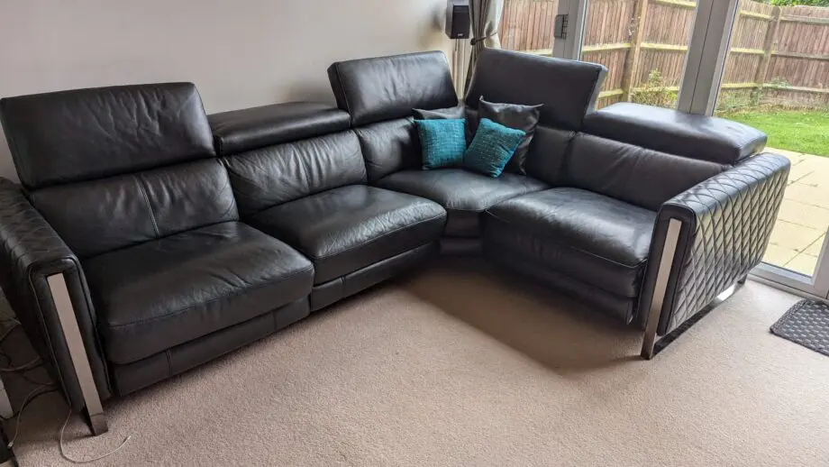DFS pure leather sofa