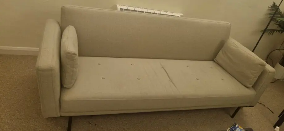 Dusk- Hudson Click Clack Sofa Bed - Stone Grey