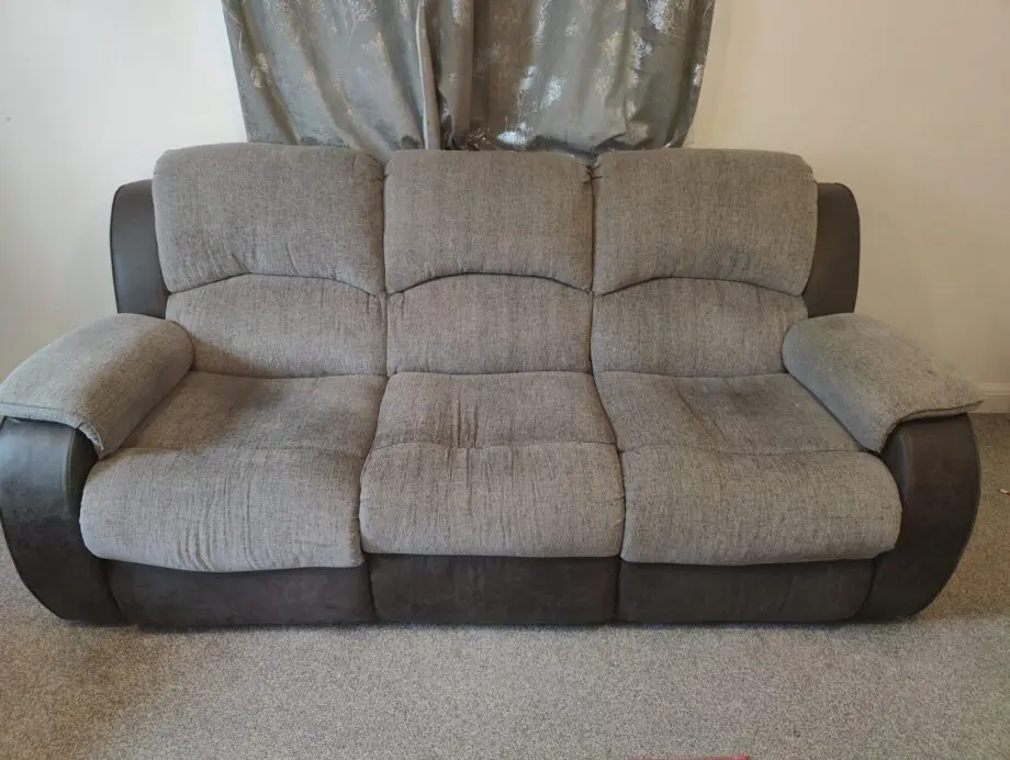3 seater recliner sofa plus 1 seater plus 1 seater grey colour