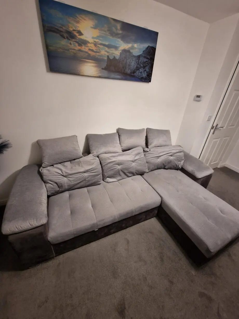Dover corner sofa bed with storage