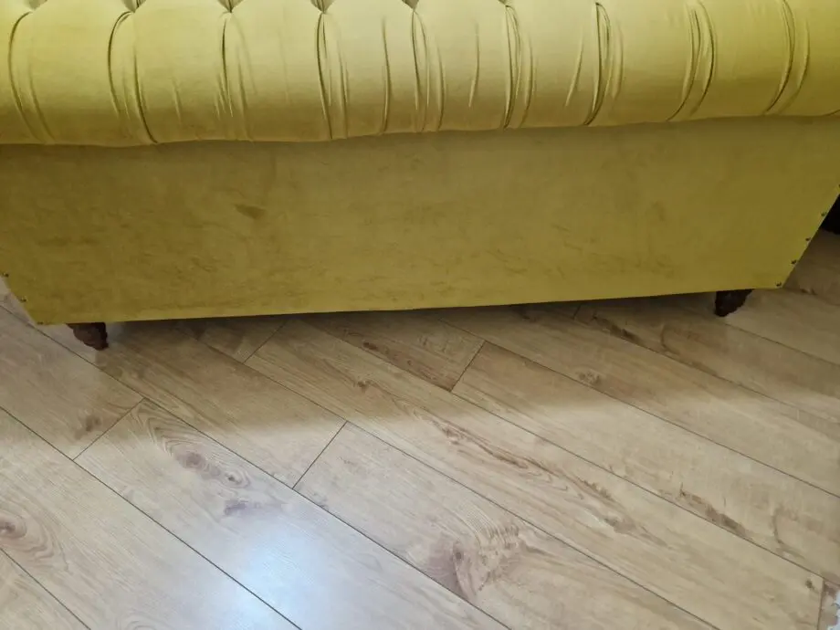 Chesterfield mustard sofa