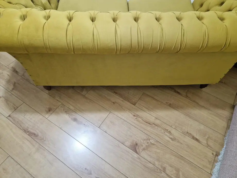 Chesterfield mustard sofa