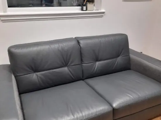 Grey Leather Sofa