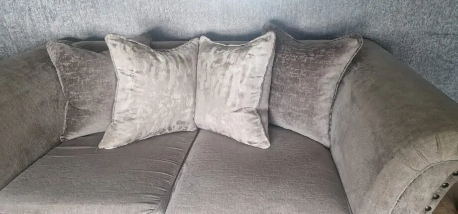Furniture village material 3+2 seater sofas