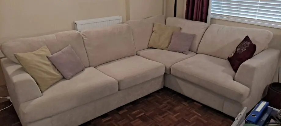 DFS corner sofa bed oatmeal