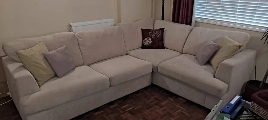 DFS corner sofa bed oatmeal