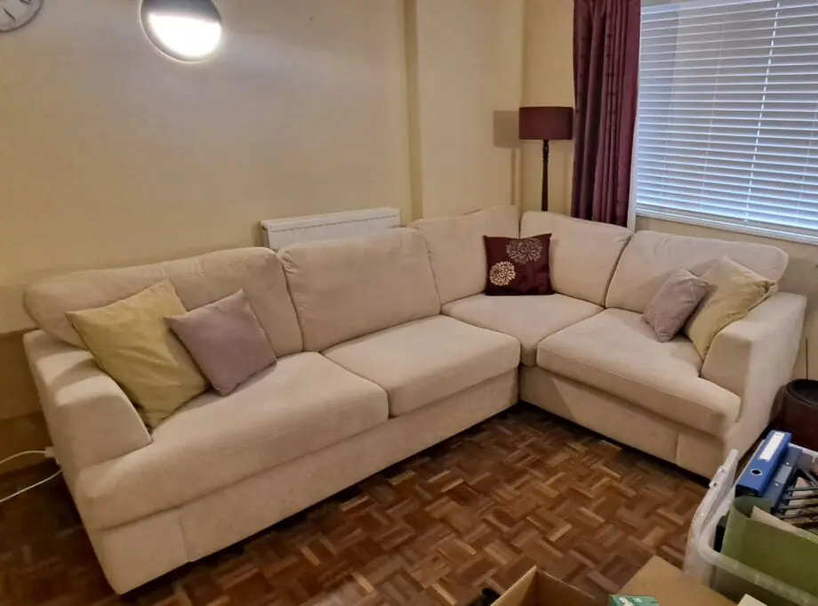 DFS corner sofa bed oatmeal