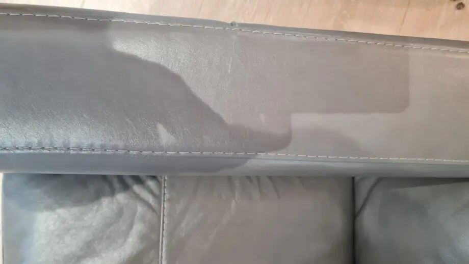 DFS Brown 2 seater leather sofa and single chair