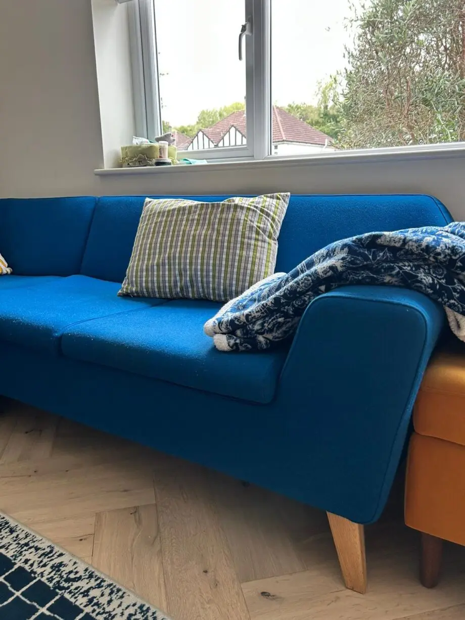Blue Corner Sofa