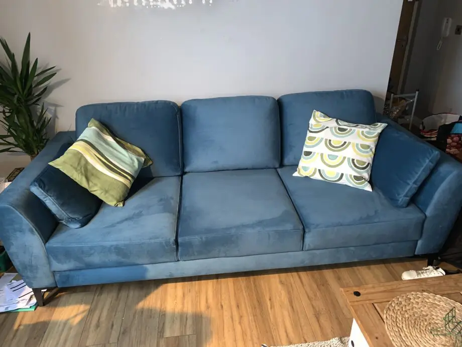 Blue FURNIPOL IMPERIA 3 seater sofa bed
