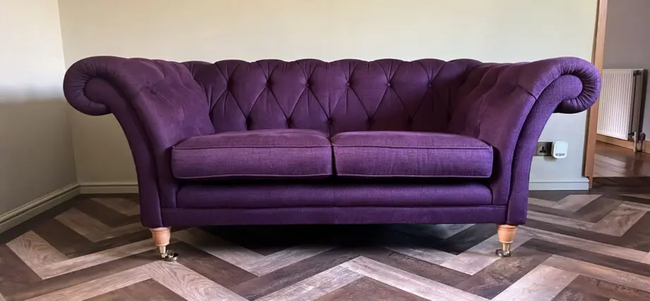 Laura Ashley Gloucester Two Seater Medium Sofa Purple
