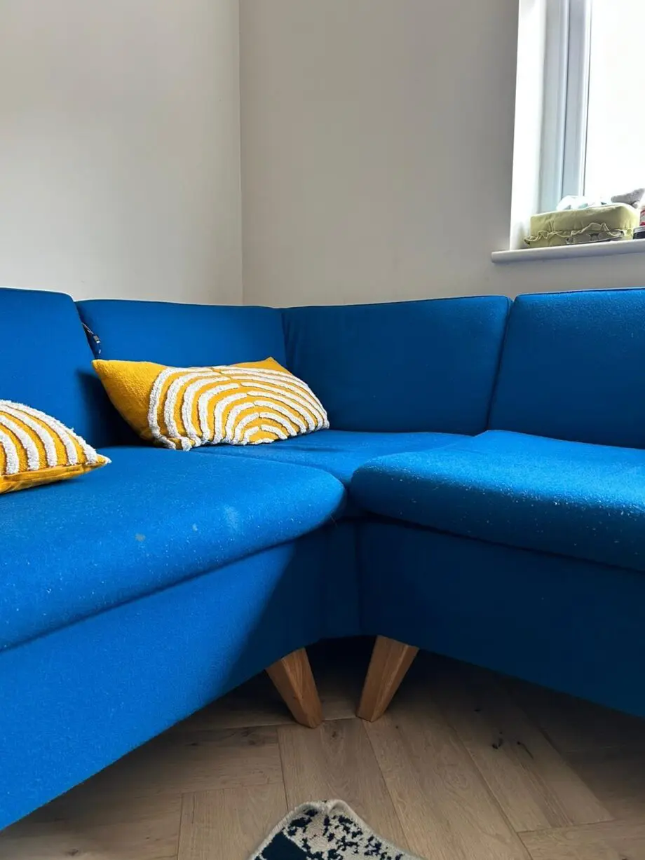 Blue Corner Sofa