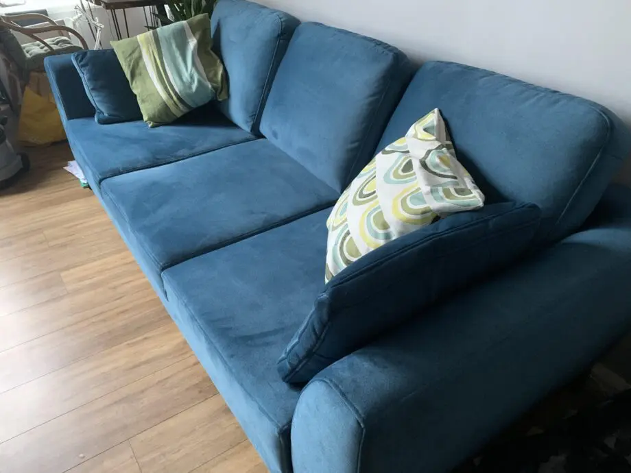 Blue FURNIPOL IMPERIA 3 seater sofa bed