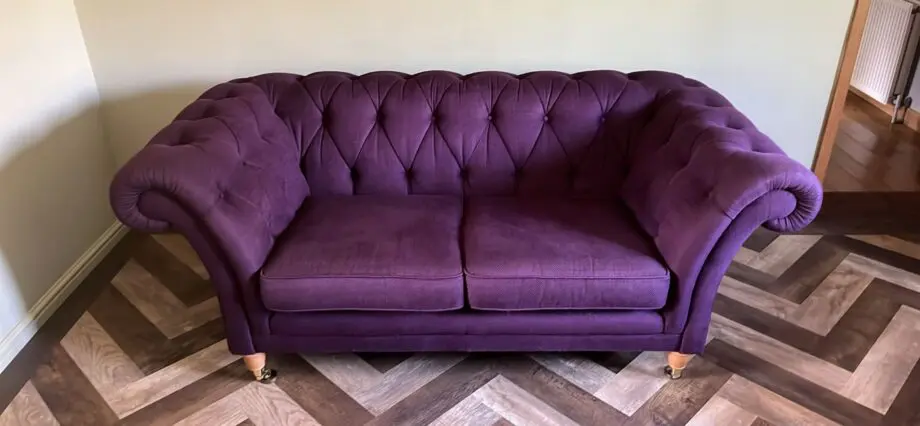 Laura Ashley Gloucester Two Seater Medium Sofa Purple