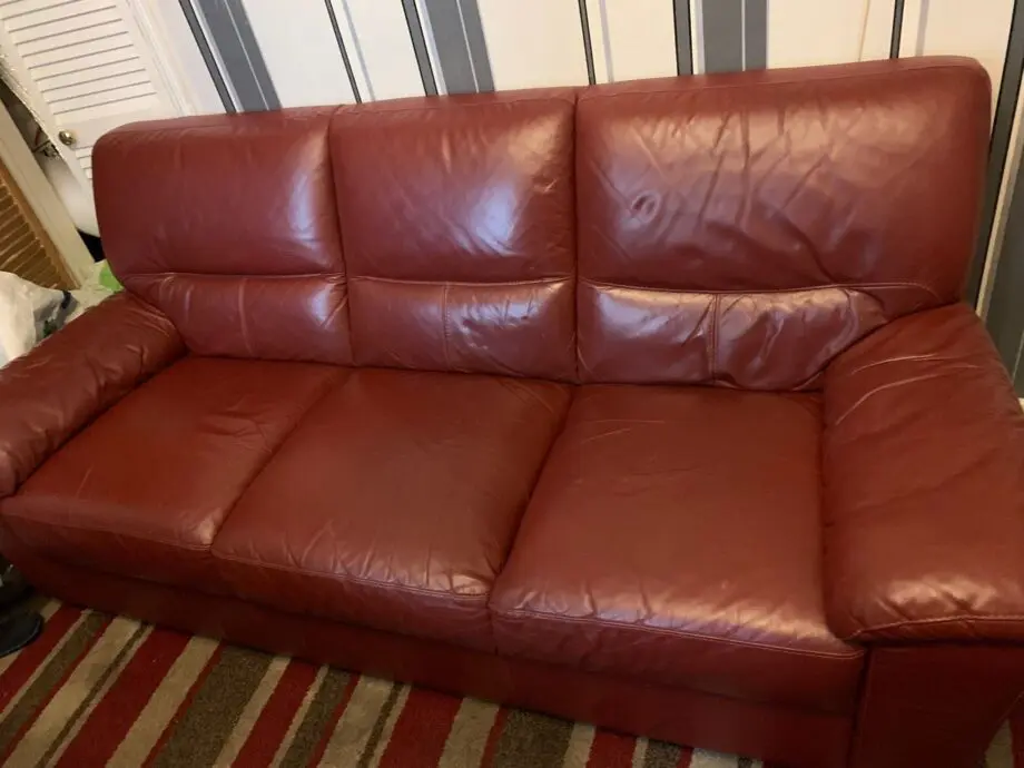 Real leather sofas